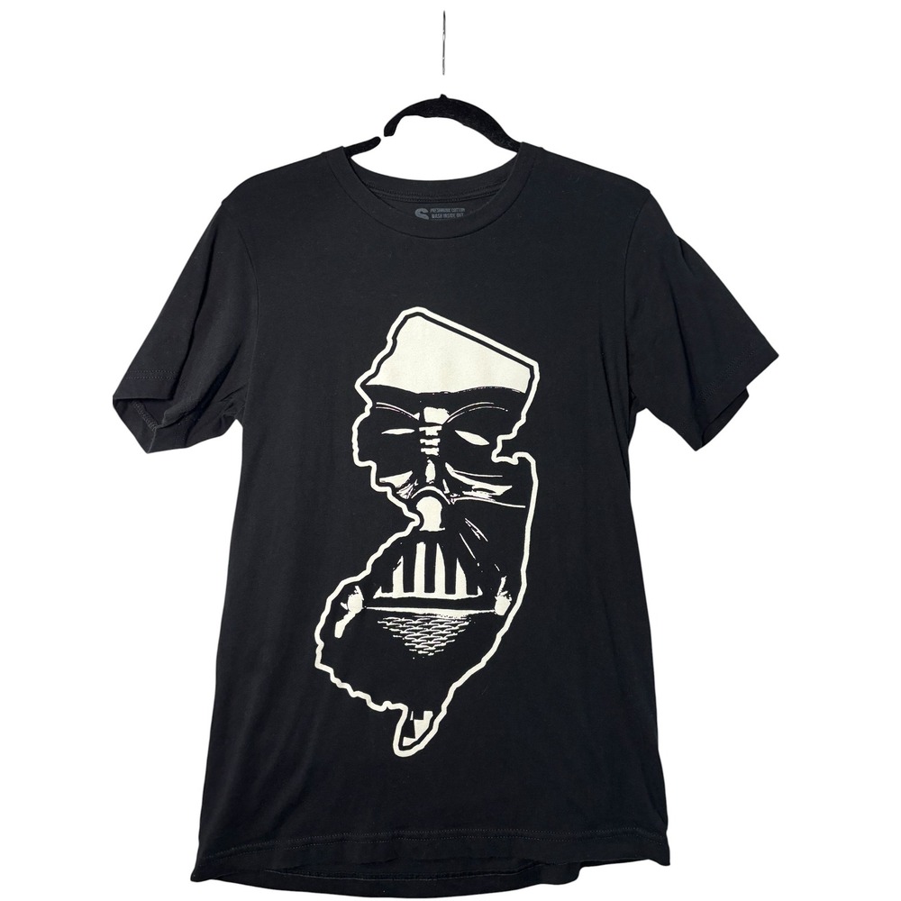 Star Wars Darth Vader New Jersey Graphic T-Shirt Black Small NJ Cotton Tee